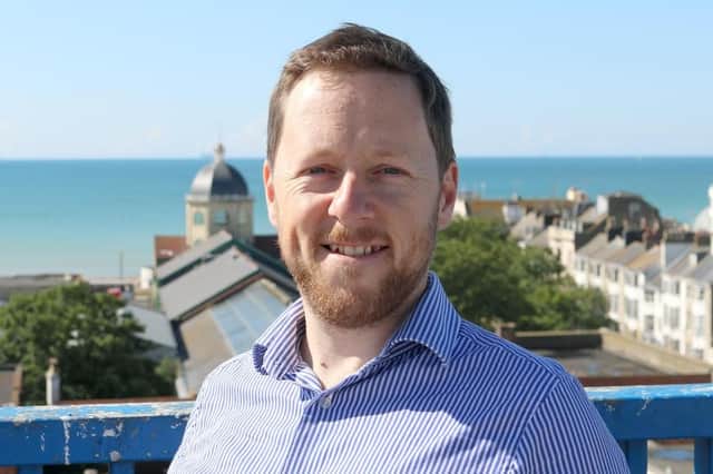 Daniel Humphreys is stepping down as leader of Worthing Borough Council next month