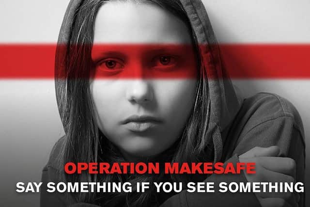 Operation Makesafe. Photo from Sussex Police. SUS-211027-171223001