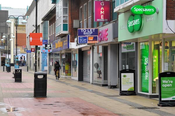 Crawley Borough Council is urging residents and visitors to use the town centre safely and responsibly when travelling through it. Picture by Steve Robards