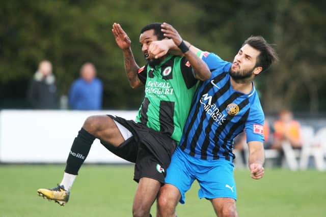 Action from Burgess Hill Town v Sevenoaks Town