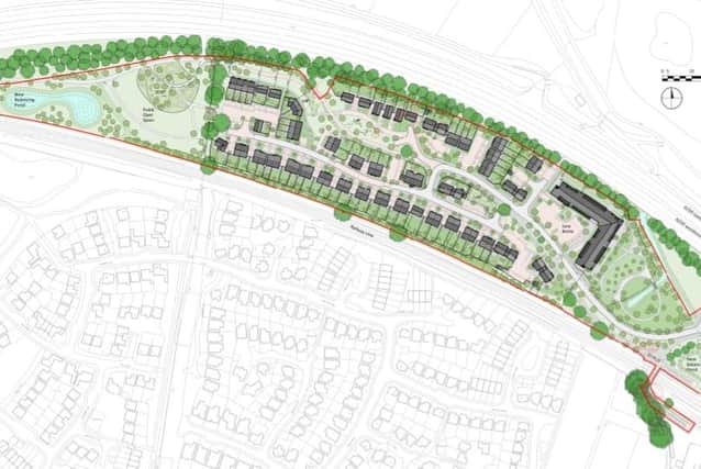Proposed layout of the homes just off the A259