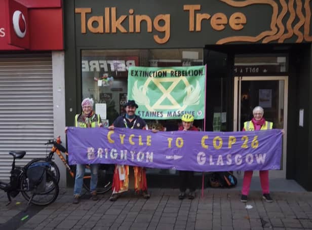 COP26: Brighton to Glasgow. Environmentalists are cycling to the summit