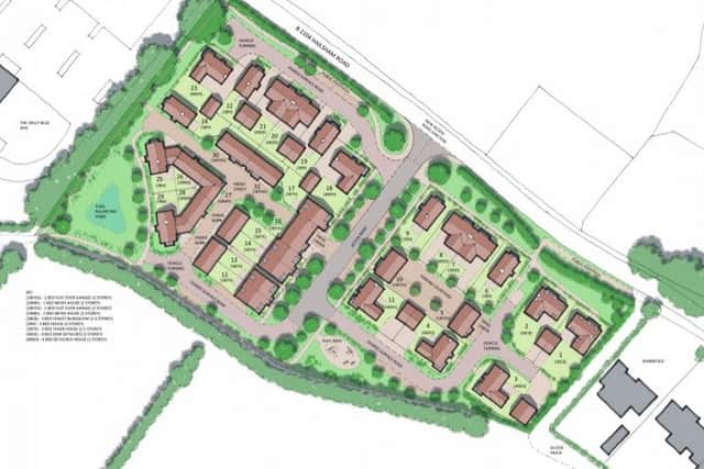 Proposed layout of the new homes at Sharnfold Farm