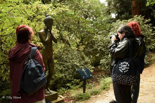 Picture perfect photography students at Collyer's visited Leonardslee Gardens for inspiration. Photo by Tilly Stone.