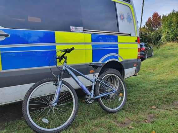 The bicycle had been recovered after a post on Facebook reported it missing.