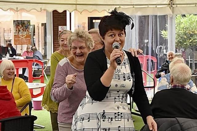 Popular Mid Sussex singer Tania Rodd got people up and dancing at the MSOPC event at The Orchards in Haywards Heath on Thursday (October 7). Picture: Kate Henwood.