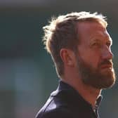 Brighton and Hove Albion head coach Graham Potter face a tough test at Liverpool