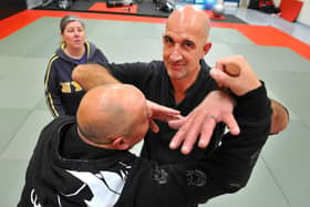 New martial arts and fitness centre at Littlehampton. John Keeley - chief instructor looking to camera. Pic S Robards