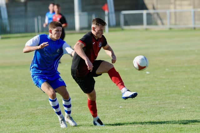 Scorer Nathan Hawker in action for Wick earlier in the season  / Picture: Stephen Goodger