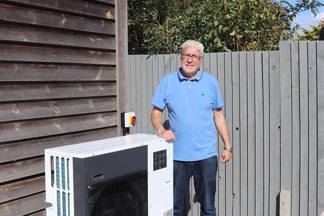Fred Ellis reduced his home’s carbon missions thanks to schemes through Chichester District Council