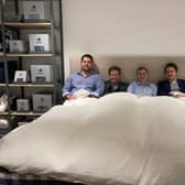 Pillow talk: Staff at Hastens and Horsham Bedding Centre in a Hastens Bed