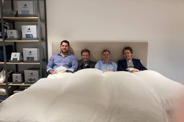 Pillow talk: Staff at Hastens and Horsham Bedding Centre in a Hastens Bed