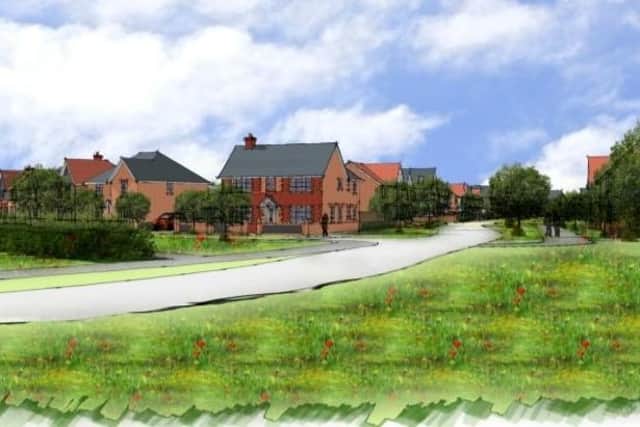 Artist's impression of the proposed new Yapton homes