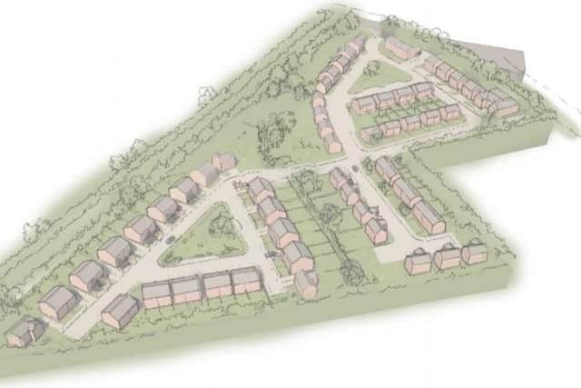Indicative layout of the proposed 97-home Ringmer development