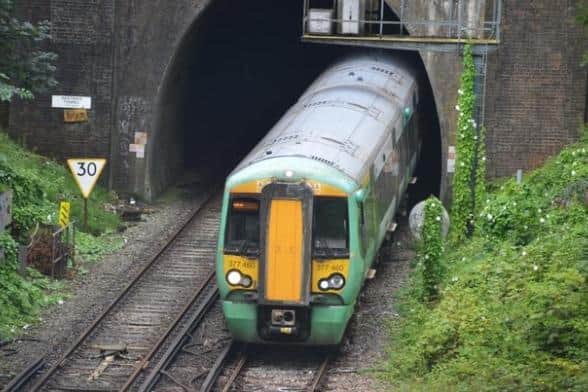 Emergency services assisted at the scene, to help passengers off the stuck train between Chichester and Barnham
