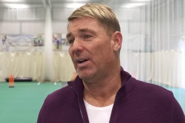 A still from Shane Warne’s contribution to the Sussex Cricket Mental Health & Wellbeing Hub / Image: Frog Systems/Sussex Cricket Mental Health & Wellbeing Hub