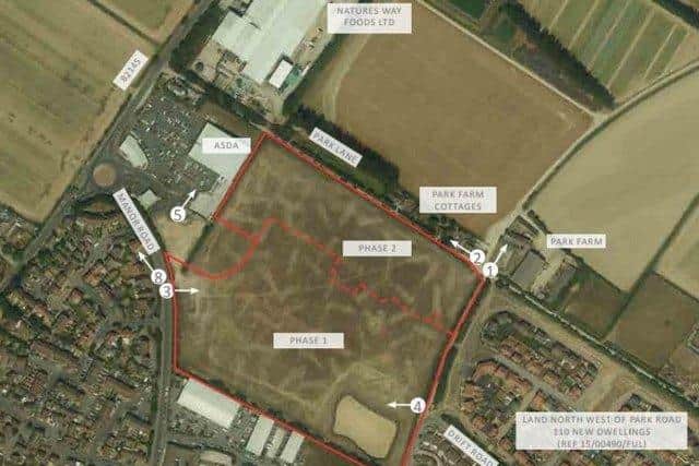Hybrid application for 119 homes in phase 1 and up to 74 homes in phase 2 on Land East Of Manor Road, Selsey. SUS-210211-120500001