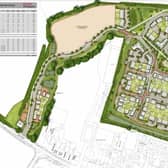 Proposed layout of the Pagham development off Sefter Road