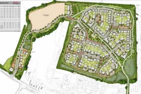 Proposed layout of the Pagham development off Sefter Road
