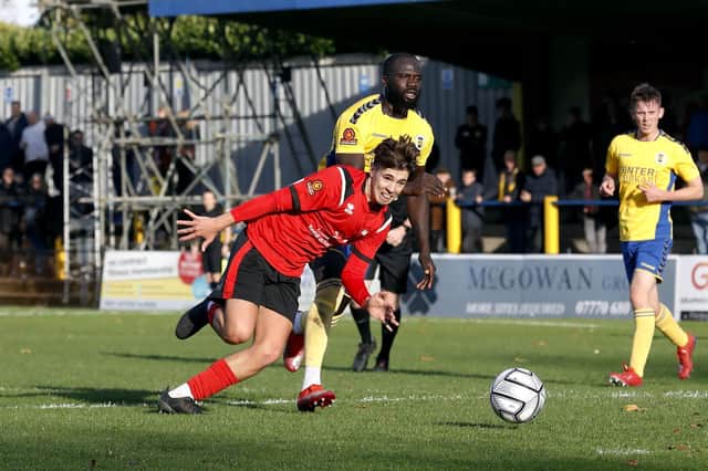 Eastbourne Borough in action at St Albans / Picture: Lydia Redman