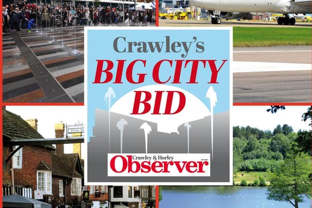 Crawley is bidding to become a city