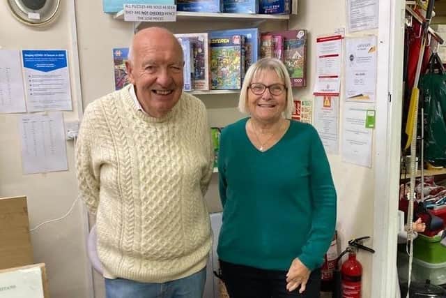 Worthing Samaritans charity shop volunteers Pauline and Bob