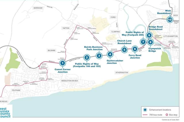 Proposed improvements in the A259 corridor between Bognor Regis and Littlehampton