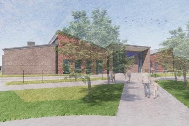 Proposed new school within the Whitehouse Farm development west of Chichester