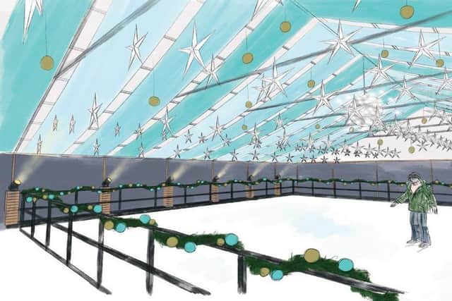 An artist's impression of Eastbourne's ice rink. Photo from Your Eastbourne BID. SUS-210311-143500001