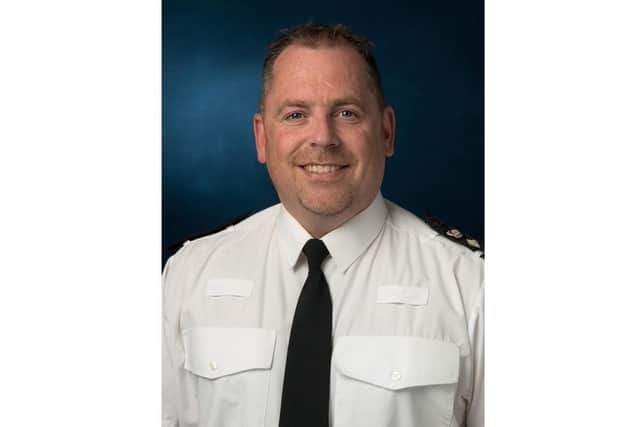 The new Sussex Police Divisional Commander for Brighton and Hove, Justin Burtenshaw