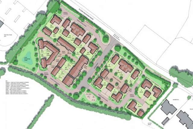Proposed layout of the Stone Cross development