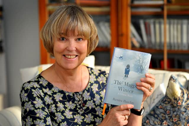 Renira Barclay with her book she has written, a ghost story - called The Magpie Winter. Pic S Robards SR2111054 SUS-210611-164903001