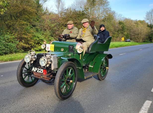 One of the amazing cars travelling up the A23 towards Pease Pottage