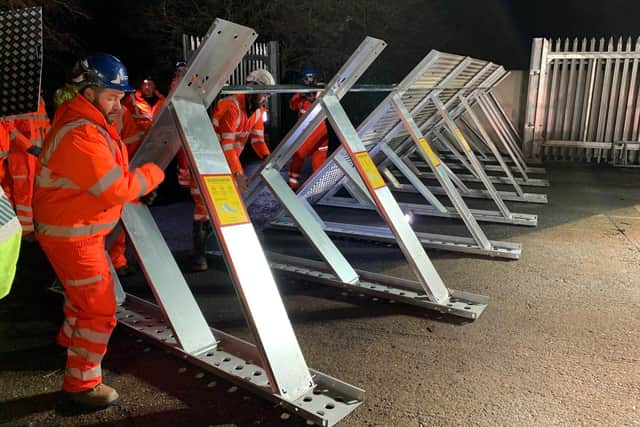 Environment Agency staff worked closely with Network Rail to ensure the successful exercise coincided with planned engineering works on the railway.