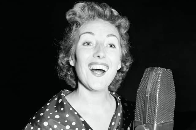 Vera Lynn rehearsing in London for her radio show in 1956. Picture by Alamy.