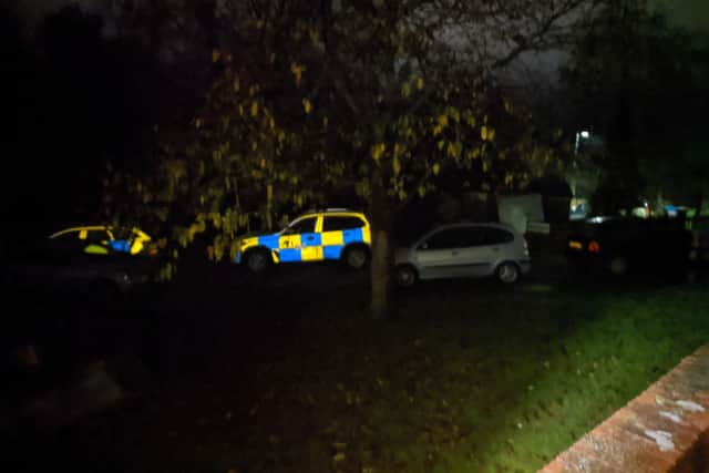 Police vehicles were at the scene at Willow Glen in Upper Glen Road, St Leonards