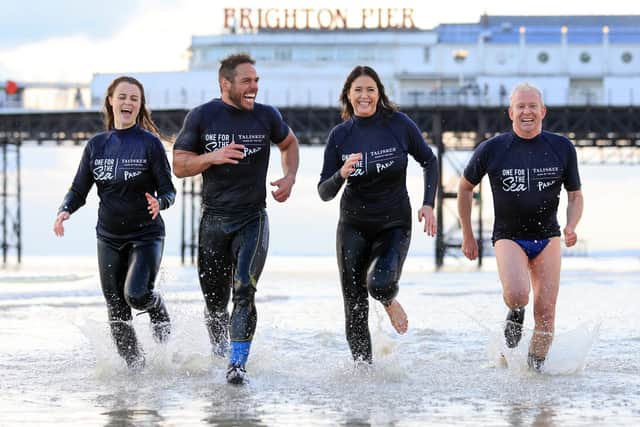 After the group’s dip to raise awareness, they came together to dry off and raise a dram of Talisker toasting the efforts of those working to protect our oceans, and to the sea itself.