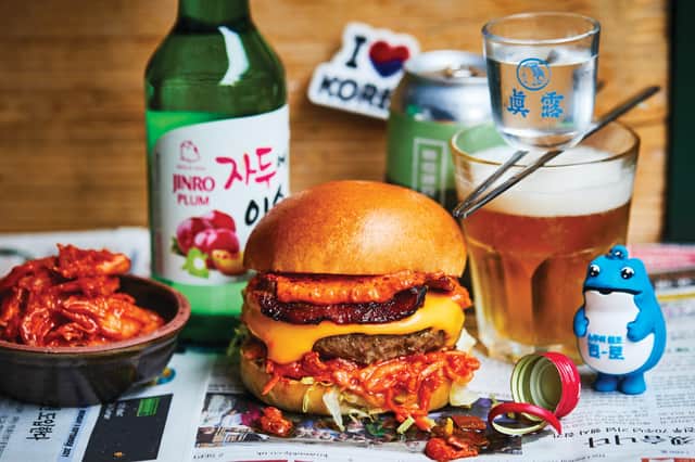 The Kimchi burger at Honest Burger