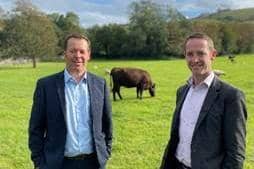 Justin Ellis, relationship manager in agriculture at Virgin Money (Left) and Jeremy Kerswell, principal of Plumpton College (Right). Both believe this partnership is vital to attracting and inspiring the next generation of learners.