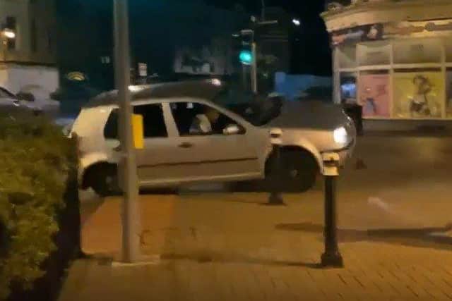 Police pursuit through Hastings town centre