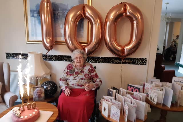 Eileen Davies celebrated her 100th birthday with a party for residents on November 11 and will be having a family gathering on Saturday