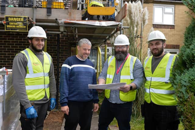 The first eight homes to undergo the transformation are owned by Crawley Borough Council.