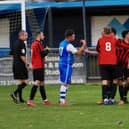 A controversial late penalty saw Billingshurst held to a 1-1 draw at fourth-placed Shoreham on Saturday. Pictures by Stephen Goodger