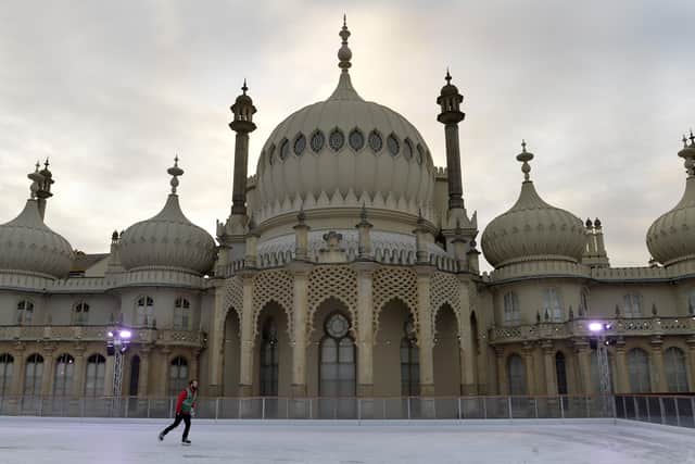 Brighton Royal Pavilion Ice Rink (Pic by Jon Rigby)