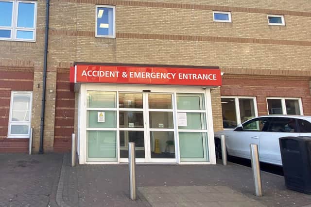 People are reminded to only attend A&E Departments, like this one in Worthing, when it is absolutely necessary