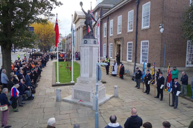 Armistice Day was marked in Worthing on Thursday, ahead of Remembrance Sunday