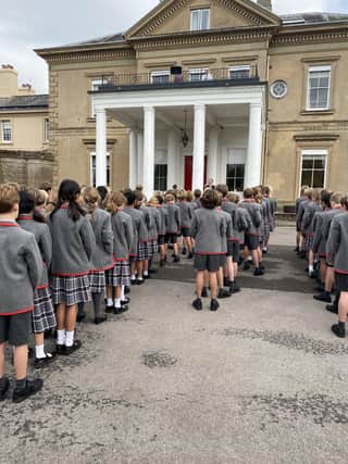 Students at Westbourne House School gathered to remember the fallen on Thursday, November 11 SUS-211211-083244001