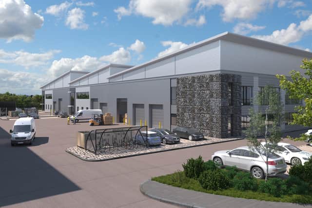 An artist’s impression of Plot 2 at The Hub business park in Burgess Hill. Picture: Deep South Media.