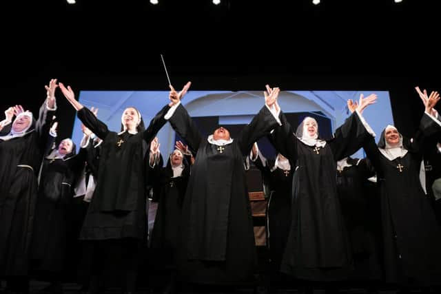 The nuns perform one of their brilliant musical numbers in Sister Act at The Capitol, Horsham. Picture: Sam Berry.