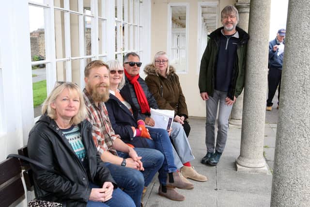 Worthing residents fighting to save Worthing seafront shelter from conversion. Committee members. Photo by Derek Martin Photography and Art.